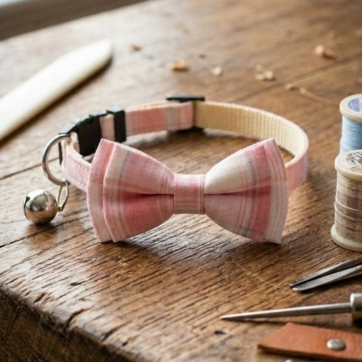 Pink Cream Cat Collar