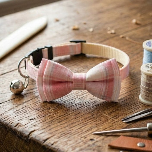 Pink Cream Cat Collar